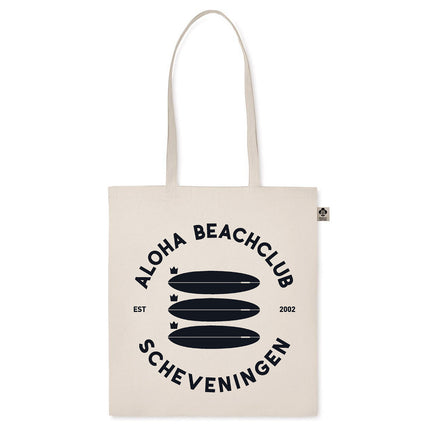Aloha Label Aloha Scheveningen 3 Boards Linnen Tas Offwhite