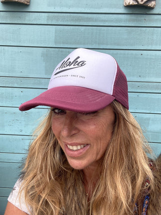 Aloha Label Aloha Trucker Cap Burgundy