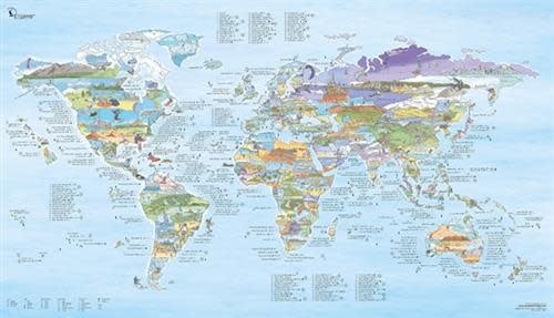 Awesome Maps Awesome Maps Kitesurf Map Re-writable Edition