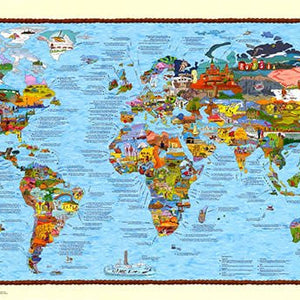 Awesome Maps Wereldkaart Bucketlist Map Re-Writable
