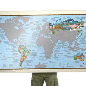 Awesome Maps Wereldkaart Bucketlist Scratch Map