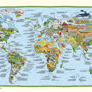 Awesome Maps Wereldkaart Surftrip Map Re-Writable