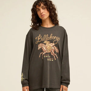 Billabong Billabong Dames Familiar Roads LS Tee Off Black
