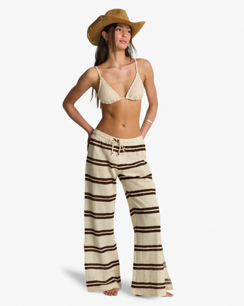 Billabong Billabong Dames Hot Stripe Pants Teak