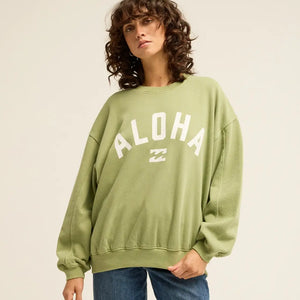 Billabong Billabong Dames Kendal Aloha Sweater Army Green