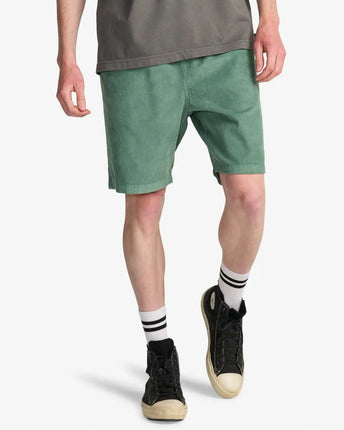 Billabong Billabong Heren Larry Corduroy Shorts Sea Green