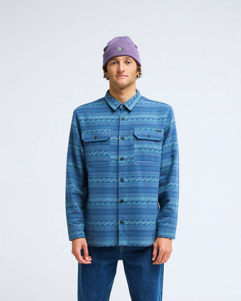 Billabong Billabong Heren Offshore Jacquard Flannel Real Teal