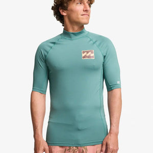 Billabong Billabong Heren Re Issue SS Lycra Shirt Sea Green