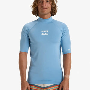 Billabong Billabong Heren Waves All Day SS Lycra Shirt Sky Blue