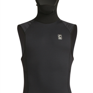 C-Skins C-Skins C-Thermal Skins Mens Hooded Vest-BK-BK