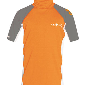 C-Skins C-Skins Kinder Lycra Short Sleeve Flo Orange/White