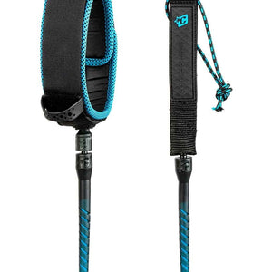 Creatures of Leisure Creatures 9ft Longboard Knee Leash Black Cyan