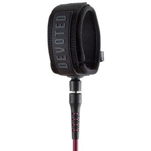 Devoted Devoted Core Series 9ft Pro Knee Leash Black-burgundy
