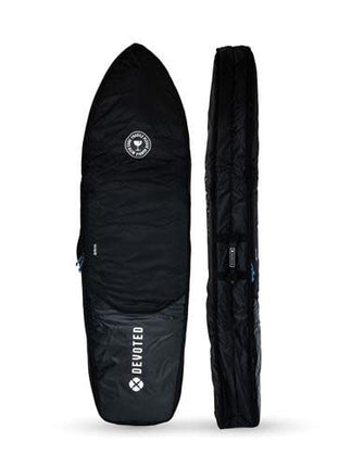 Devoted Devoted Fish 10mm Double Boardbag 6'7" (1-2 Boards) Black