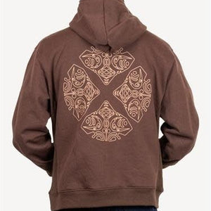 Devoted Devoted Printed Samoan Hood 480gr Brown