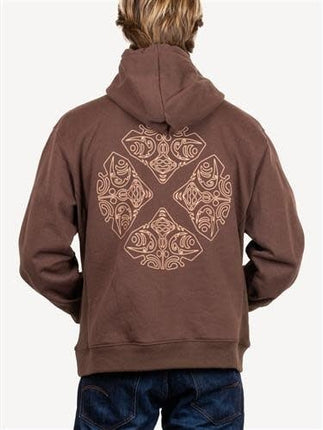 Devoted Devoted Printed Samoan Hood 480gr Brown