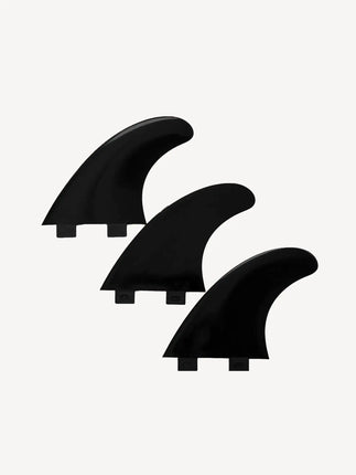 Devoted Devoted Thruster Fin Set Nylon Dual Tab Zwart