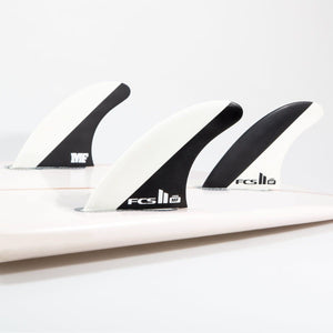 FCS FCS II Carver Mick Fanning Black/ White Thruster Fins