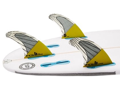 FCS FCS II Carver PC Carbon Yellow Thruster Fins