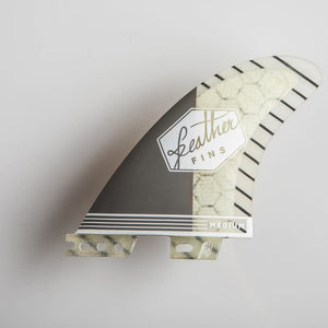 Feather Fins Feather Fins Click Tab Superlight Thruster Fins Gray