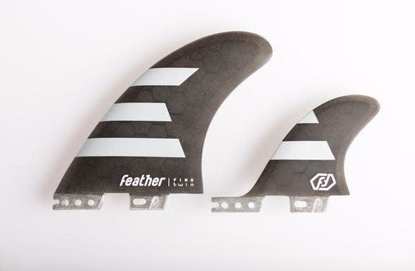 Feather Fins Feather Fins Click Tab Twin 2+1 HC Fins Black
