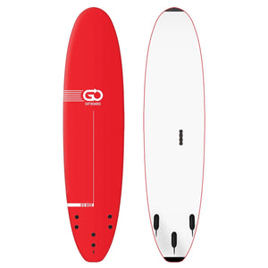GO GO Softboards School and Rental Range - Wood Sandwich Tech - 3 Fin 8'6 Red