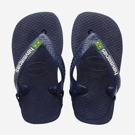 Havaianas Havaianas Baby Brasil Logo II Slippers Navy Blue/Citrus