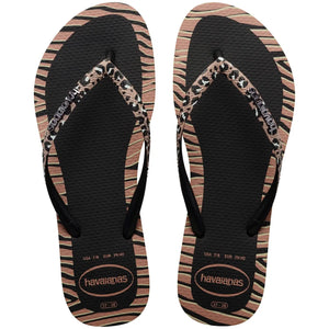 Havaianas Havaianas Slim Animals Fashion Black Slippers