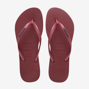 Havaianas Havaianas Slim Logo Metallic Slippers Amaranth