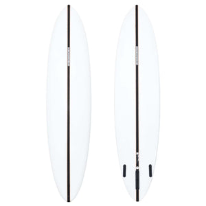 Hayden Shapes Haydenshapes Mid Length Glider PU - Futures - 2 + 1 Fin 7'7 Clear