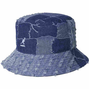 Kangol Kangol Denim Mashup Bucket Hat Med Blue