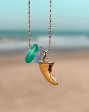 Laguna Treasures Laguna Treasure Zeeglas Ketting Vin Goud