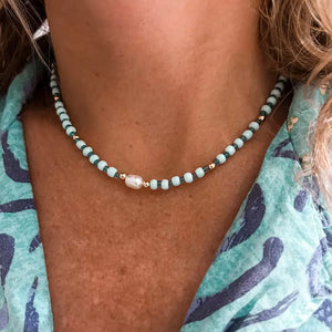 Laguna Treasures Laguna Treasures Azure Ketting Mint Goud