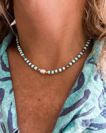 Laguna Treasures Laguna Treasures Azure Ketting Mint Goud