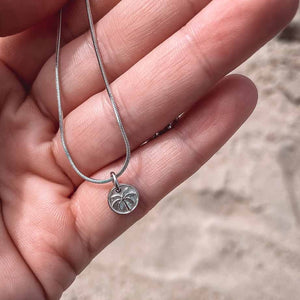 Laguna Treasures Laguna Treasures Oceaan Ketting Mini Palm Coin Zilver