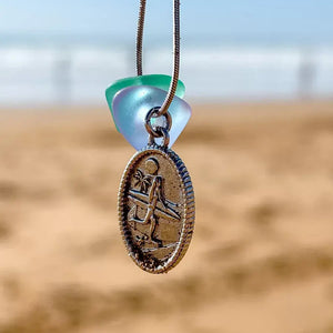 Laguna Treasures Laguna Treasures Zeeglas Ketting Skategirl Zilver