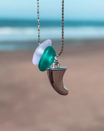 Laguna Treasures Laguna Treasures Zeeglas Ketting Vin Zilver