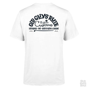 Old Guys Rule Old Guys Rule Custom Surf Shop T-shirt White
