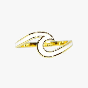 Pura Vida Pura Vida Enameled Wave Ring Gold