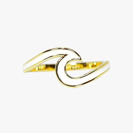 Pura Vida Pura Vida Enameled Wave Ring Gold