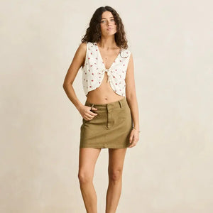 Rhythm Rhythm Dames Canyon Mini Skirt Olive