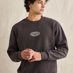 Rhythm Rhythm Heren Breeze Fleece Crew Neck Vintage Black