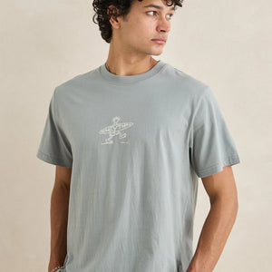 Rhythm Rhythm Heren Drifter T-Shirt Seafoam