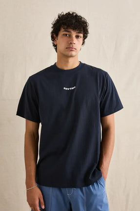 Rhythm Rhythm Heren Low Tide Vintage Tee Midnight