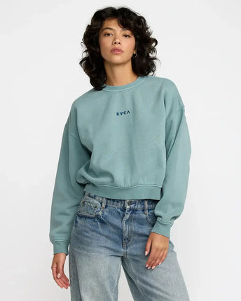 RVCA RVCA Dames Forever Fleece Sweater Blue Haze