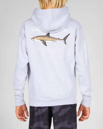 Salty Crew Salty Crew Boys Bruce Hood Fleece Grey Heather