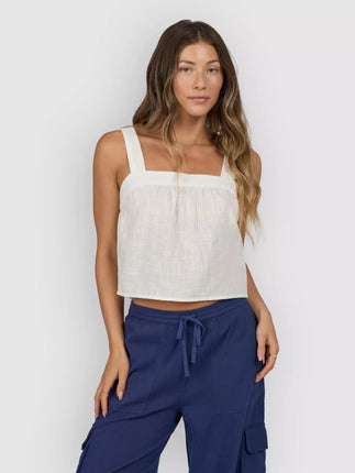 Salty Crew Salty Crew Dames Charter Cami Top Off White