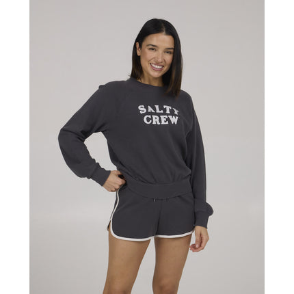 Salty Crew Salty Crew Dames First Mate Crew Charcoal