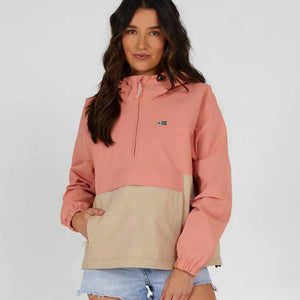 Salty Crew Salty Crew Dames Mainsail Anorak Jacket Sand Dune