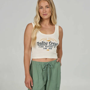 Salty Crew Salty Crew Dames Unscripted Tank Top Off White